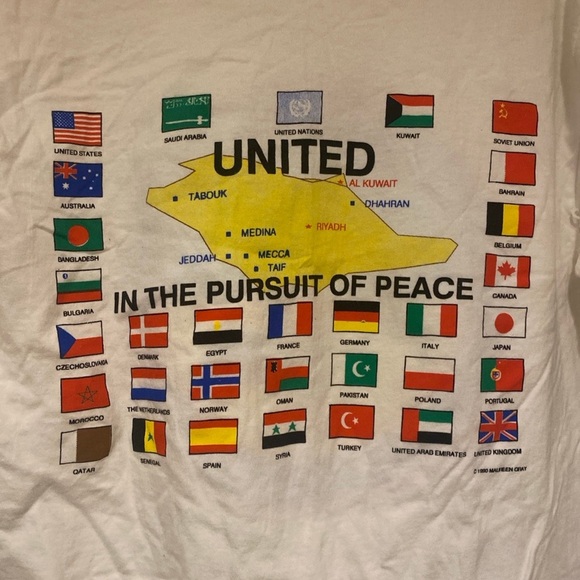 Vintage 1990 Operation Desert Shield Single Stitch Men’s Size XL Short Sleeve T - Picture 4 of 6